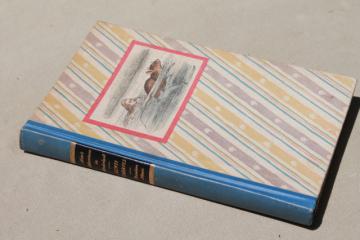 catalog photo of 1940s vintage Alice in Wonderland special edition book color Tenniel illustrations