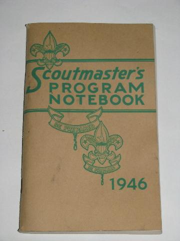 photo of 1940s vintage Boy Scout's Scoutmaster's material lot, books, papers, forms #2