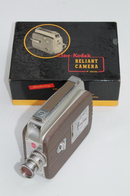 photo of 1940s vintage Cine - Kodak Reliant 8mm movie camera in original box  #1