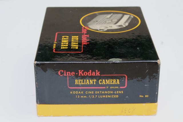 photo of 1940s vintage Cine - Kodak Reliant 8mm movie camera in original box  #4