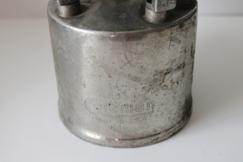 photo of 1940s vintage Coleman 530 pocket stove, WWII GI portable stove or camp stove #5