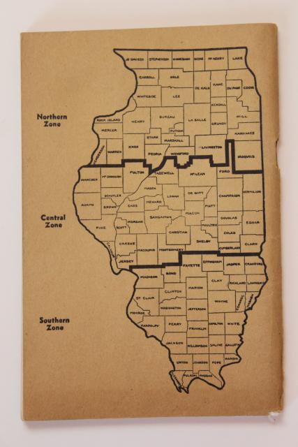 photo of 1940s vintage Fish & Game Codes of Illinois, fishermen hunters sportsman's guide book #4