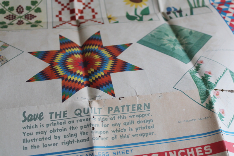 photo of 1940s vintage Mountain Mist quilt patterns & quilting stitching templates lot  #6