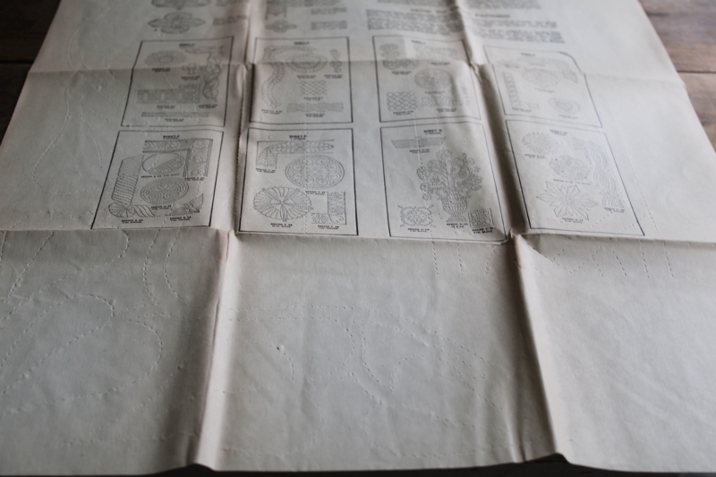 photo of 1940s vintage Mountain Mist quilt patterns & quilting stitching templates lot  #15