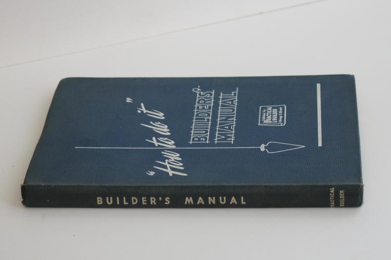 photo of 1940s vintage Practical Builder how to manual DIY building repair construction #4