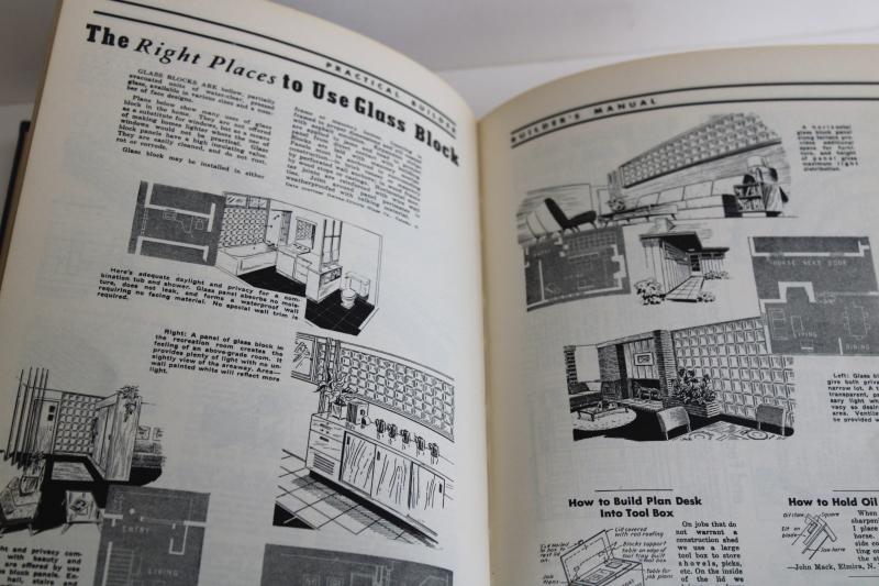photo of 1940s vintage Practical Builder how to manual DIY building repair construction #9