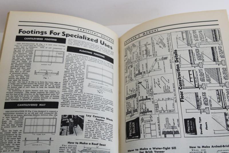 photo of 1940s vintage Practical Builder how to manual DIY building repair construction #11