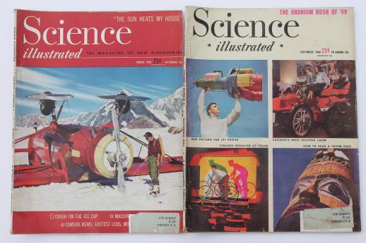 photo of 1940s vintage Science Illustrated magazine lot, popular scientific magazines #6
