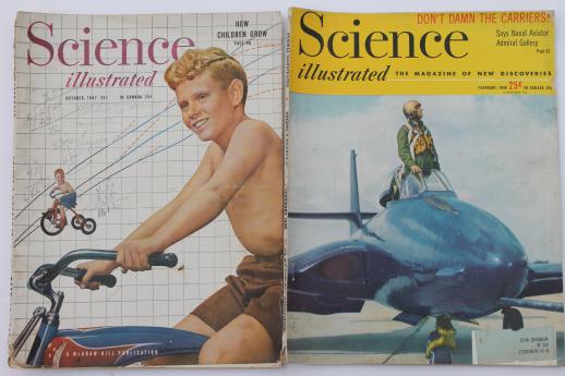 photo of 1940s vintage Science Illustrated magazine lot, popular scientific magazines #7