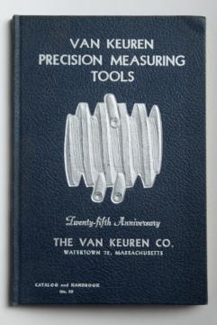 catalog photo of 1940s vintage Van Keuren industrial catalog, machinist's precision measuring tools