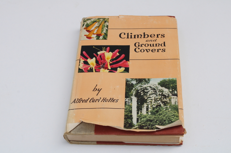 photo of 1940s vintage garden book ground covers & climbing plants flowering vines & trellis design #1