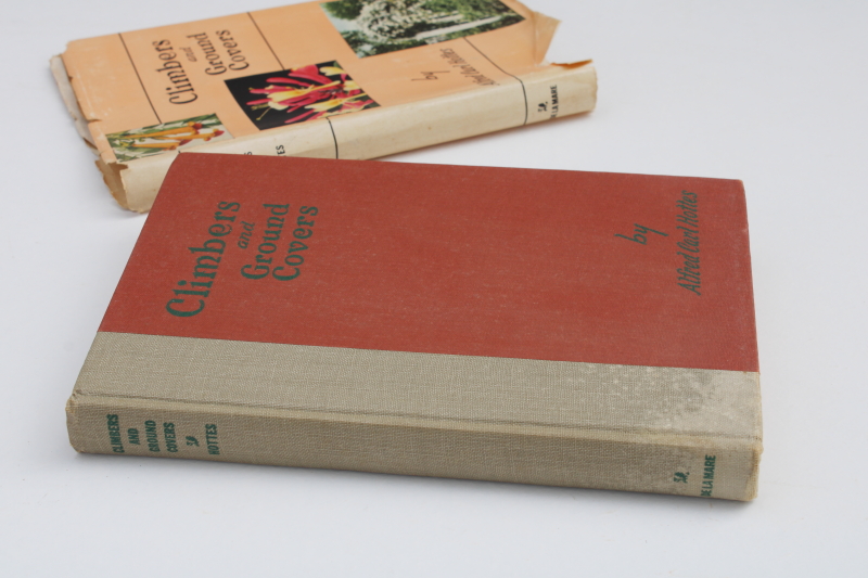 photo of 1940s vintage garden book ground covers & climbing plants flowering vines & trellis design #7