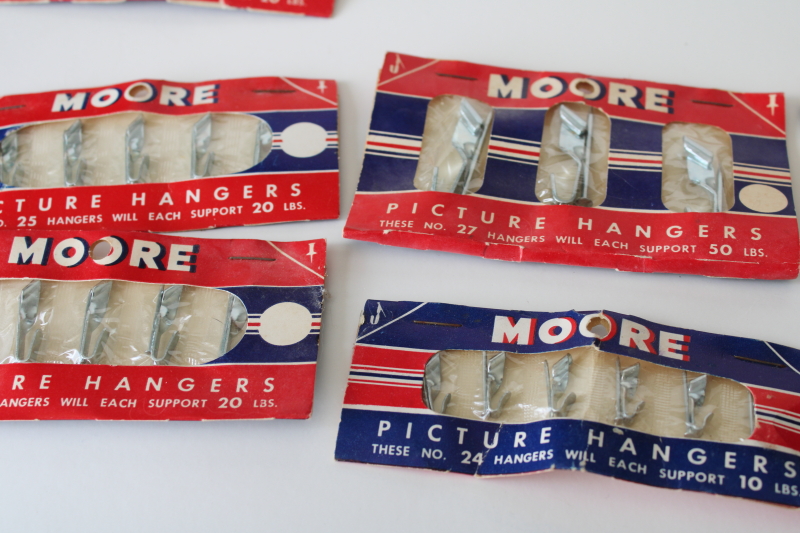 photo of 1940s vintage picture hangers in original packages red white blue WWII Victory era #2