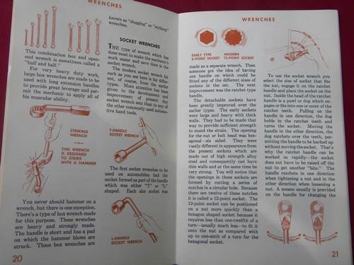 photo of 1943 WWII vintage GM booklet using hand tools Armed Forces training #2