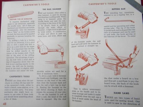 photo of 1943 WWII vintage GM booklet using hand tools Armed Forces training #3