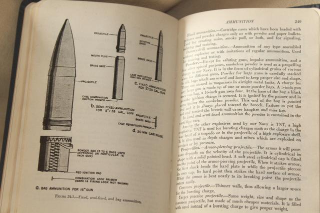 photo of 1944 Bluejackets Manual, WWII US Navy sailors handbook military training guide #7