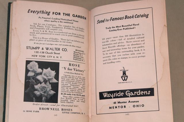 photo of 1945 American Rose Annual, vintage gardening book growing and varieties of roses #6