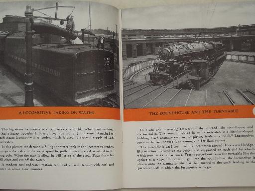 photo of 1945 Railroads at the Work trains & train engines booklet, steampunk vintage photos #6