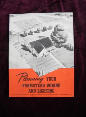 photo of 1946 USAD rural electrification bulletin Farmstead Wiring and Lighting #1