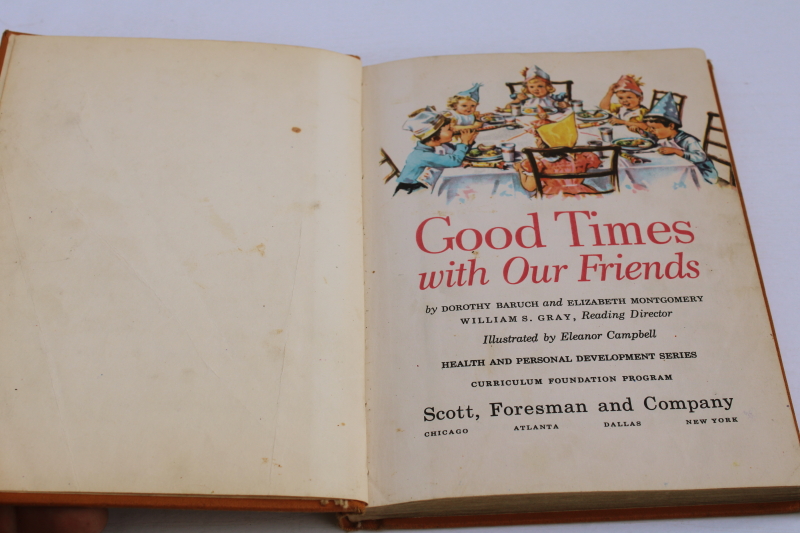 photo of 1948 Good Times With Our Friends Dick & Jane vintage early reader school reading book  #3