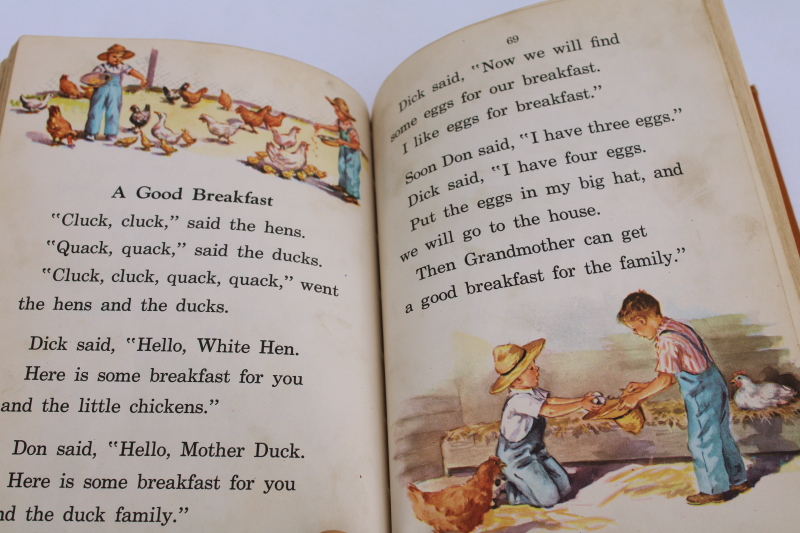 photo of 1948 Good Times With Our Friends Dick & Jane vintage early reader school reading book  #6