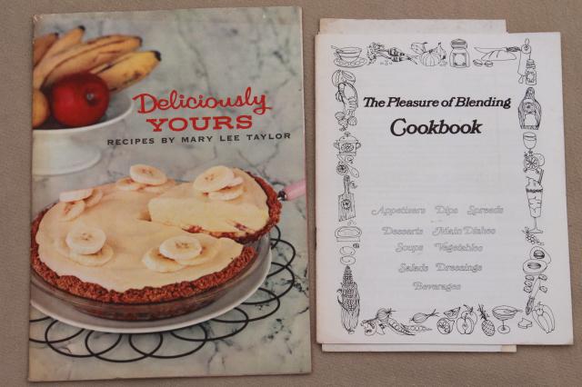 photo of 1950s 60s 70s cookbooks lot, old advertising recipe booklets, vintage appliance guides #2