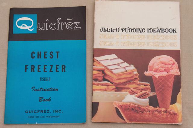 photo of 1950s 60s 70s cookbooks lot, old advertising recipe booklets, vintage appliance guides #3