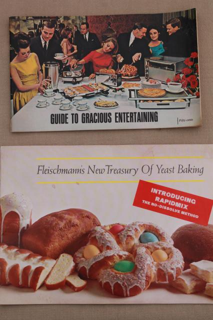 photo of 1950s 60s 70s cookbooks lot, old advertising recipe booklets, vintage appliance guides #6