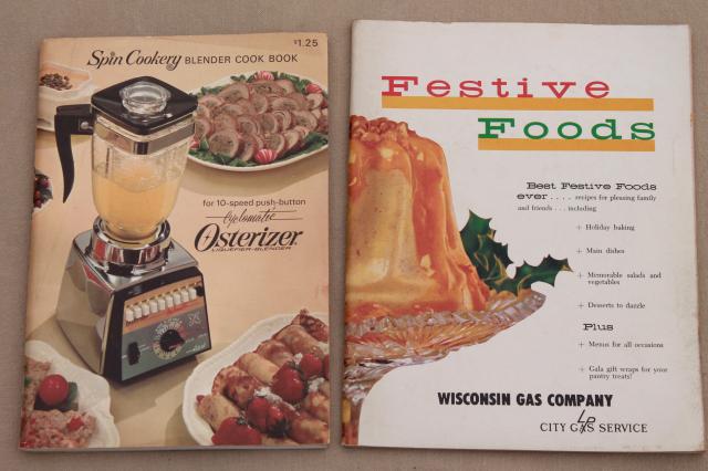 photo of 1950s 60s 70s cookbooks lot, old advertising recipe booklets, vintage appliance guides #11