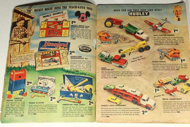 photo of 1950s Christmas toy wish book catalog,       Billy & Ruth top 1956 toys games trucks etc #8