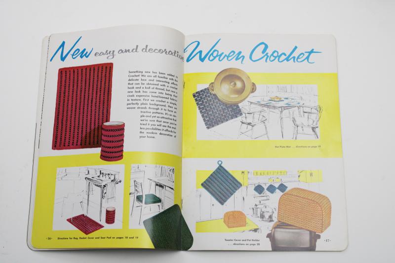 photo of 1950s vintage Coats & Clark crochet booklet, doilies & lace patterns etc #5