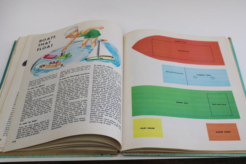 photo of 1950s vintage Giant Golden Book, McCalls Make It Book crafts, party projects for children #2