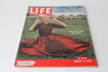 catalog photo of 1950s vintage Life magazine complete w/ ads, August 13 1956 Blackpool, mail order pets 