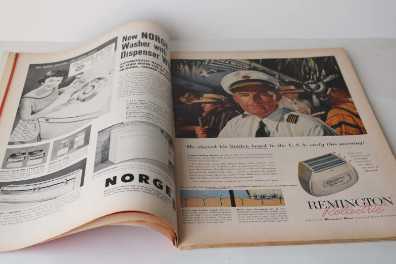 photo of 1950s vintage Life magazine complete w/ ads, November 19 1956, Ike wins the White House  #4