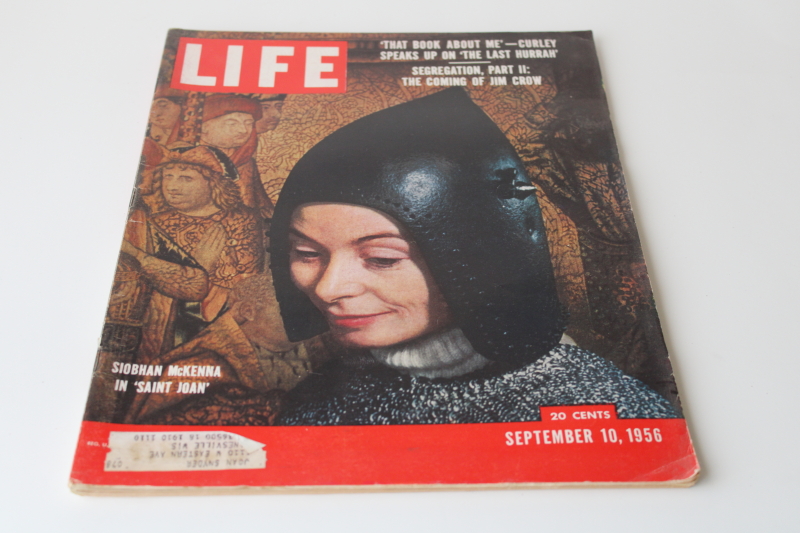 photo of 1950s vintage Life magazine complete w/ ads, September 10 1956, more segregation photos  #1