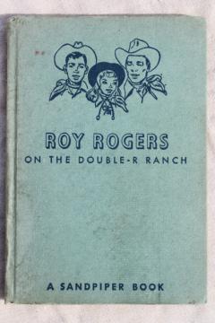 catalog photo of 1950s vintage Roy Rogers on the Double R Ranch picture book early reader western story