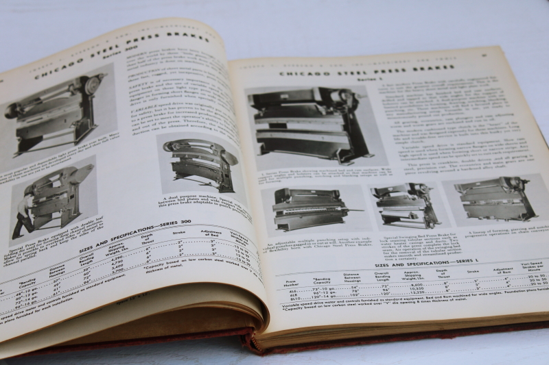 photo of 1950s vintage Ryerson illustrated catalog machinery tools for metal fabrication industrial manufacturing #3