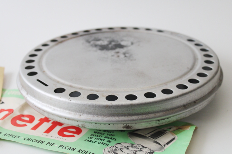 photo of 1950s vintage West Bend Ovenette stovetop oven, potato baker or leftover crisper #5