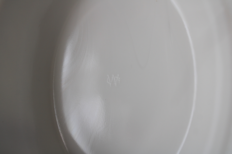 photo of 1950s vintage Westmoreland milk glass hen on nest covered dish, red comb white chicken  #10