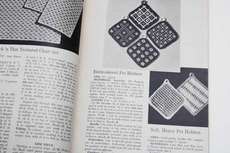 photo of 1950s vintage Woman's Day big book of crochet how-to techniques and patterns  #5