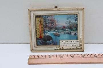 catalog photo of 1950s vintage advertising thermometer Watertown Wisconsin Lee's D X bulk service hauling trucking 