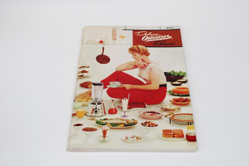 photo of 1950s vintage appliance recipes cook book Osterizer beehive blender instructions #1