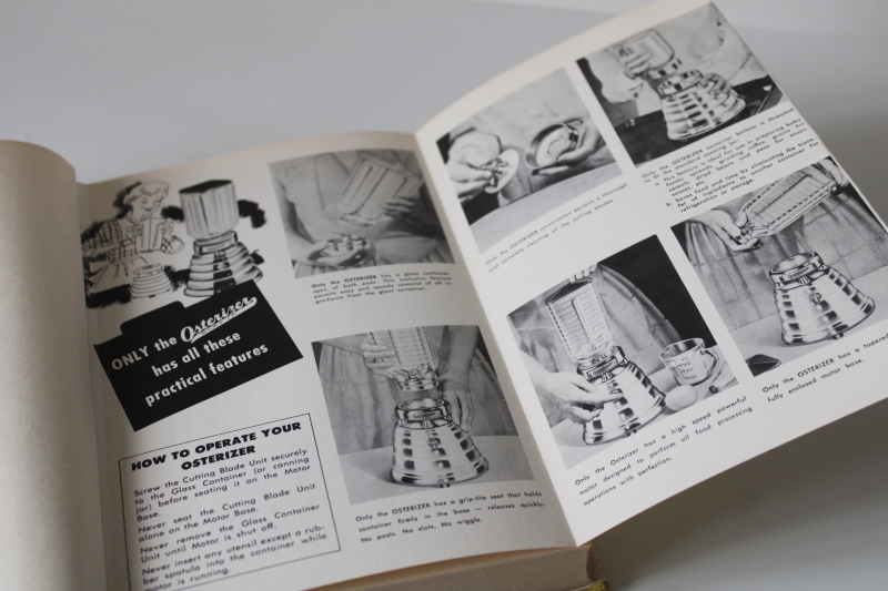 photo of 1950s vintage cookbook, Osterizer beehive blender Mary Meade Magic Recipes #2