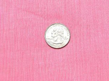 catalog photo of 1950s vintage cotton crinkle fabric, solid color candy pink, 6 yards