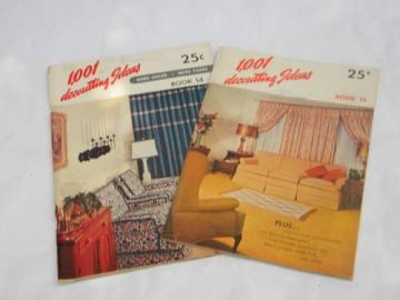 catalog photo of 1950s vintage home sewing books/curtains/drapes/upholstered furniture etc