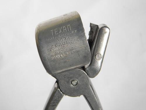 photo of 1950s vintage metal nutcracker Texan/York hand nut sheller/cracker #2