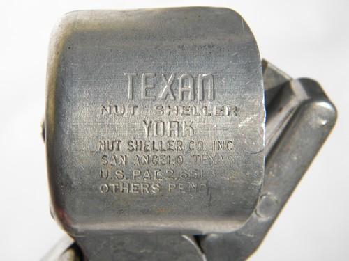 photo of 1950s vintage metal nutcracker Texan/York hand nut sheller/cracker #4