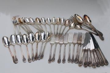 catalog photo of 1950s vintage silverplate flatware, Jubilee pattern Wm Rogers International Silver