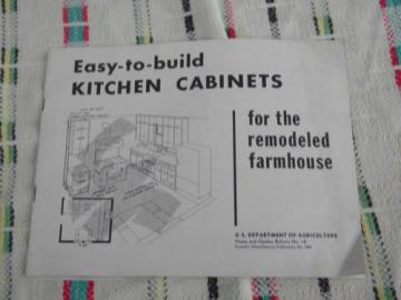 catalog photo of 1952 USAD bulletin build kitchen cabinets for the remodeled farmhouse