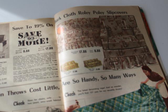 photo of 1958 Spiegel's summer sale mail order catalog, mid-century mod vintage #2